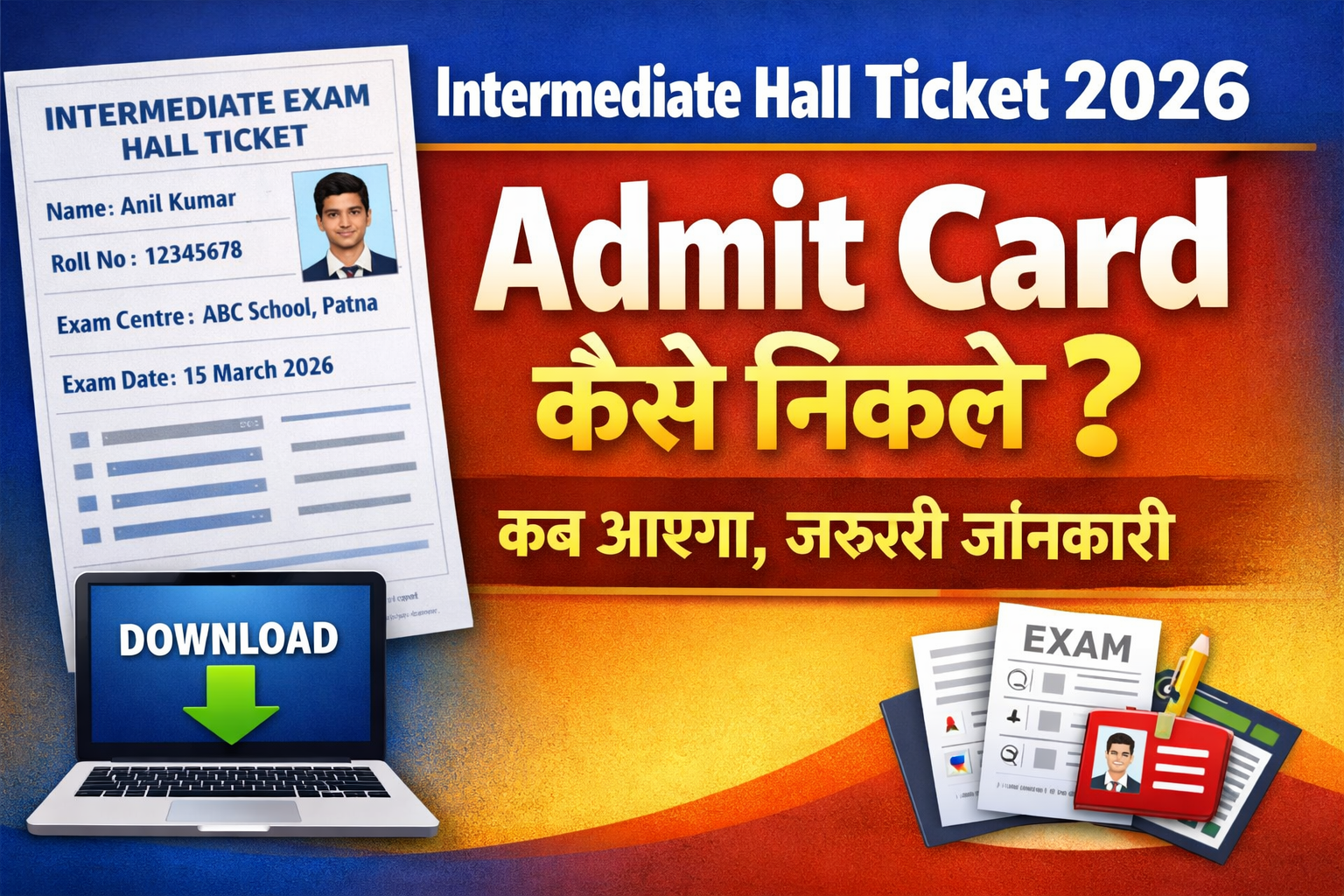 Intermediate Hall Ticket Download 2026